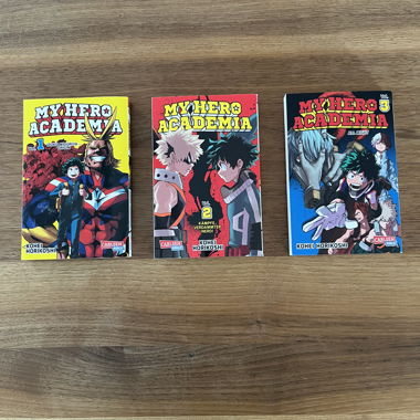 My Hero Academia Manga 1–3 (deutsch)