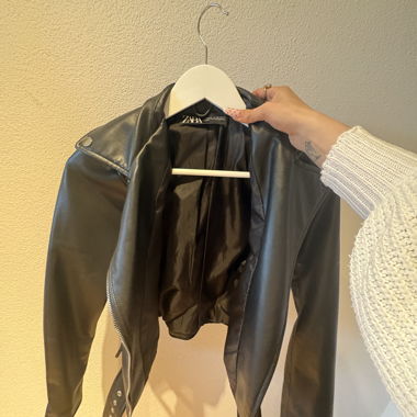 Zara Faux Leather Jacket XS