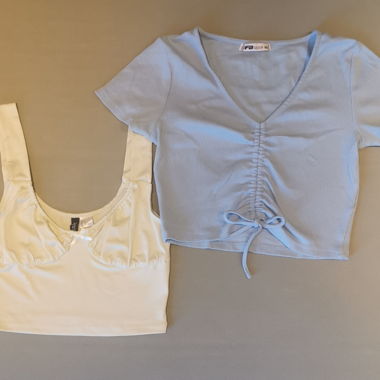 Lot de 2 Cropped Tops d'Été