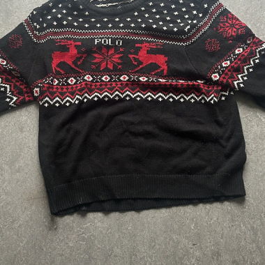 Polo Ralph Lauren Christmas jumper - black and red