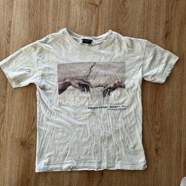 Michelangelo Grafik Creme T-Shirt