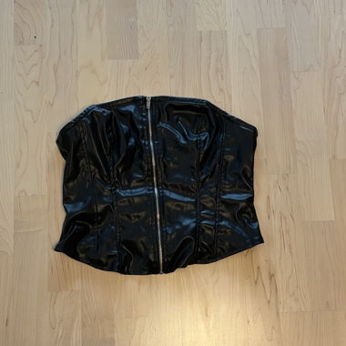 Top corsetto H&M stile pelle