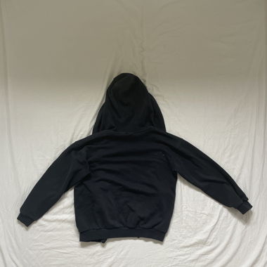 Nike schwarzer Kapuzenpullover mit Reissverschluss, Grösse small