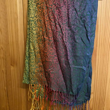 Rainbow scarf
