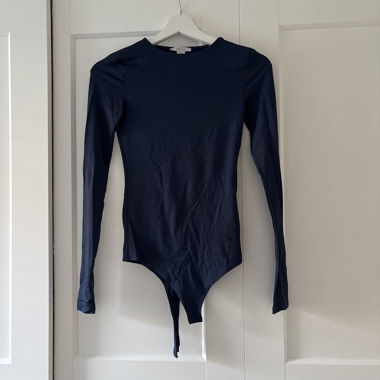 Body manica lunga blu navy