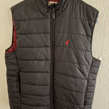 Black Quilted Sleeveless Jacket