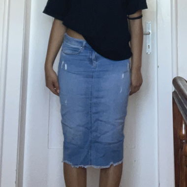 Jupe en jean bleue