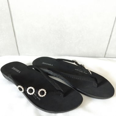 Sahara FlipFlop Zehentrenner Sommer Schuh schwarz