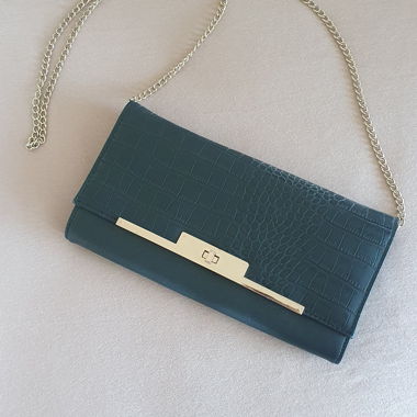 Elegante Handtasche flach, clutch