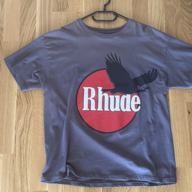 RHUDE EAGLE LOGO TEE 'VINTAGE GREY'