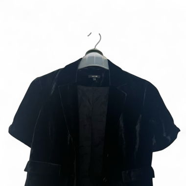 Veste en velour manches courtes