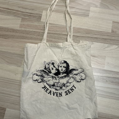 Beige fabric bag "Heaven Sent", Brandy Melville