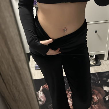 Pantalon en velours noir