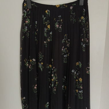 MaxMara Plisseerock Blumen