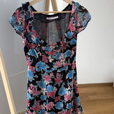 Abito in mesh floreale