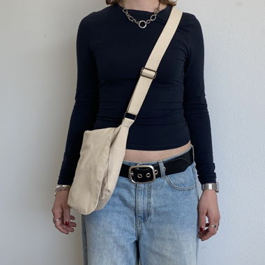 cute beige shoulder bag 