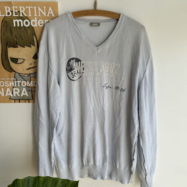 Blue WE sweater