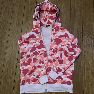 BAPE Shark-Hoodie Pink Camo