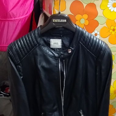 Modische Imitation Lederjacke