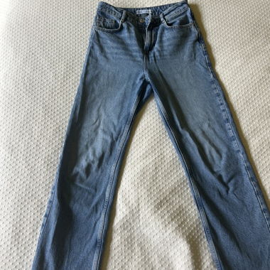 ZARA jeans a gamba dritta azzurri EU 36