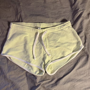 light green shorts