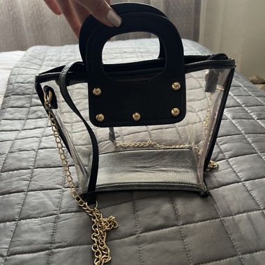 Originale transparente Handtasche