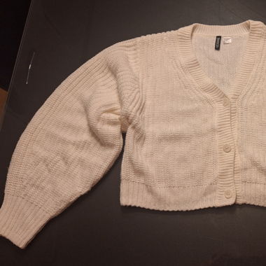 Weisse Strickjacke von H&M