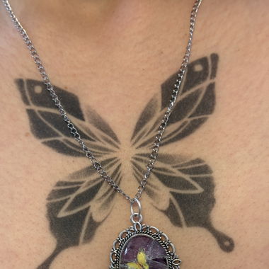 Bijoux miroir papillon 