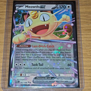 EN Meowth EX 062/088 Perfect Order NM