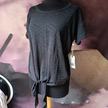 Schwarz gebundenes T-Shirt