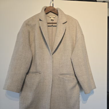 Oversized Textured Coat – H&M – Size 38
