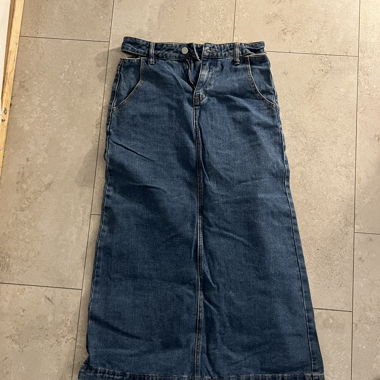Gonna in denim maxi