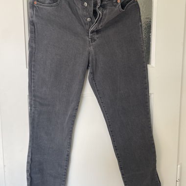 Mom jeans noir taille 40