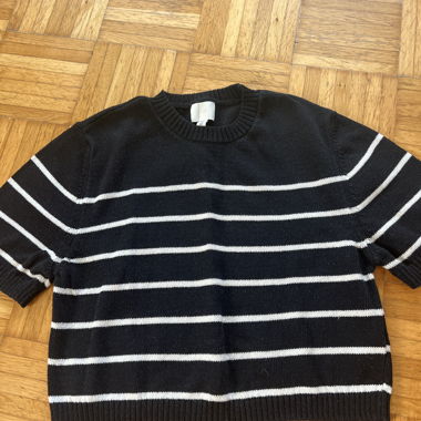 Pull en maille rayé