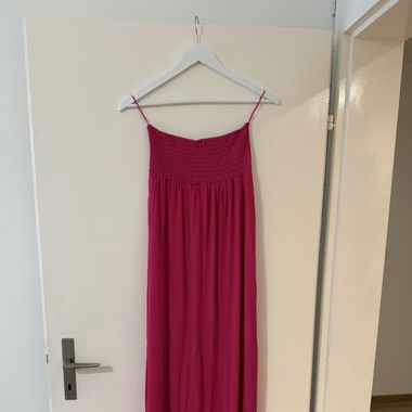 Pink Strapless Maxidress