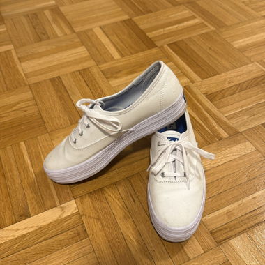 Sneakers in tela bianche di Keds