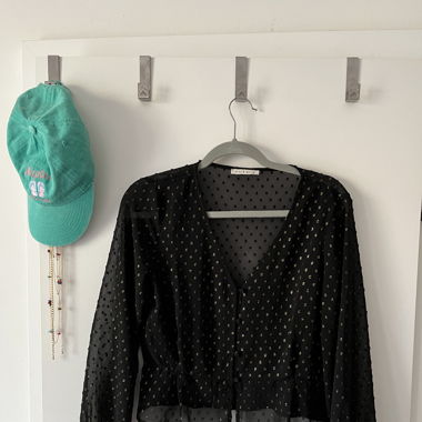 Black flowy blouse