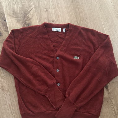 Cardigan bordeaux Lacoste 
