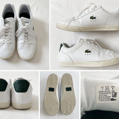Baskets Lacoste blanches EU 40.5