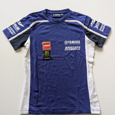 T-shirt Yamaha bleu