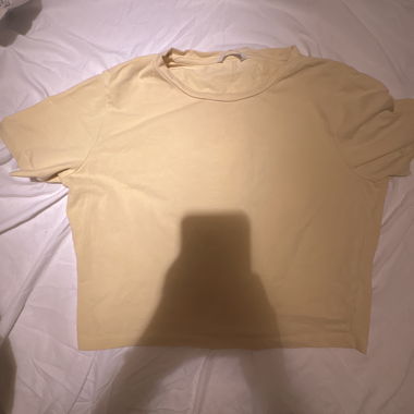 T-shirt giallo a maniche corte