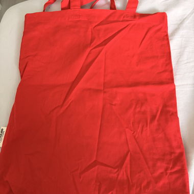 Borsa in tessuto rossa Visana