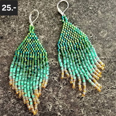 Boucles d'oreilles en perles Miyuki - fait main 