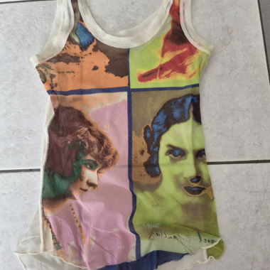 Vintage Pop Art Faces Jean Paul Gaultier