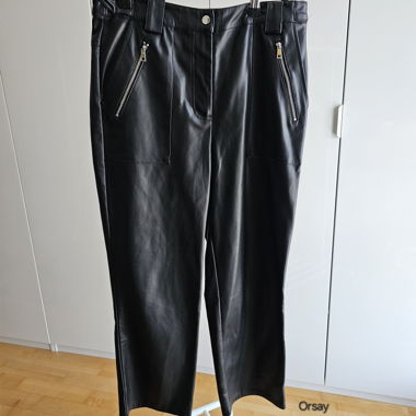 Faux leather pants