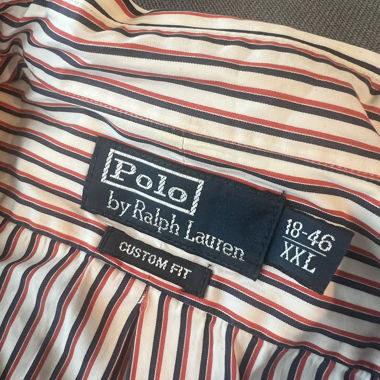Polo Ralph Lauren Hemd XXL Streifen Costum Fit