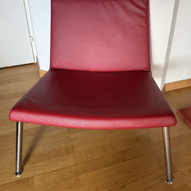 Roter Lounge-Chair