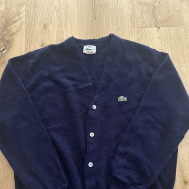 Cardigan Lacoste bleu foncé 
