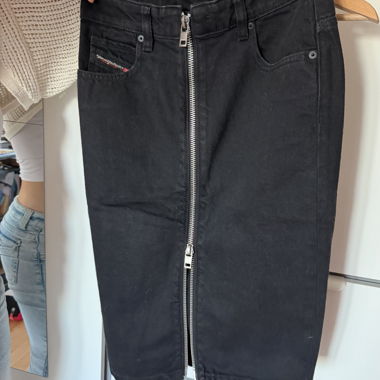 Jupe en jean Diesel noire