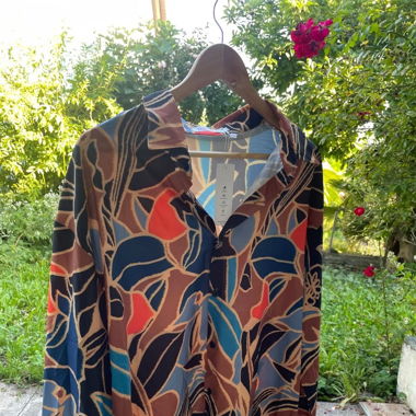 Buntes Sommerhemd in Retro Stil (L)